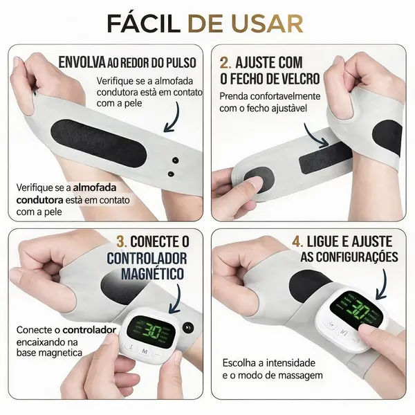 como usar massageador de mao